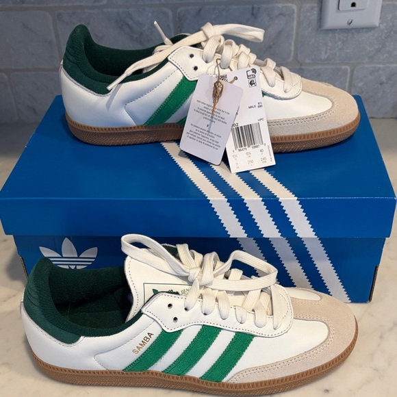 Adidas Samba OG White and Green - Picture 3 of 7